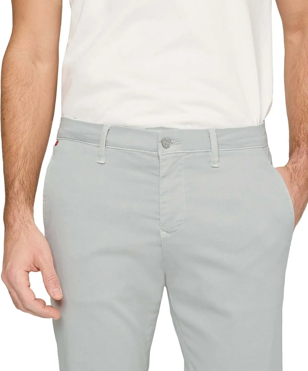 Mac Jeans Silver Grey Modern Fit Driver Pant Chinos