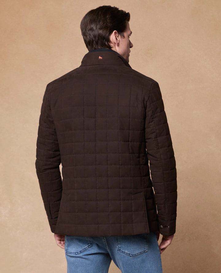 Magee Glenveigh Quilted Paddock Jacket, Chocolate Brown