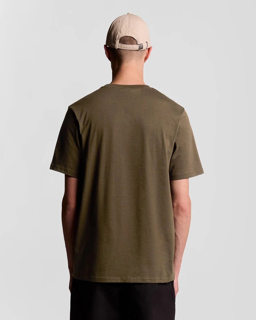 Lyle & Scott Cotton Crew Neck T-Shirt, Olive Green
