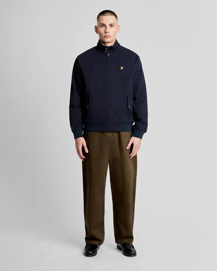 Lyle & Scott Dark Navy Cotton Harrington Jacket