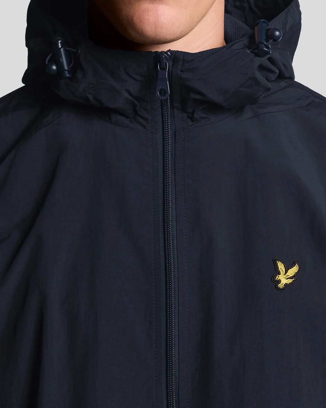 Lyle & Scott Water Resistant Hooded Jacket, Dark Navy