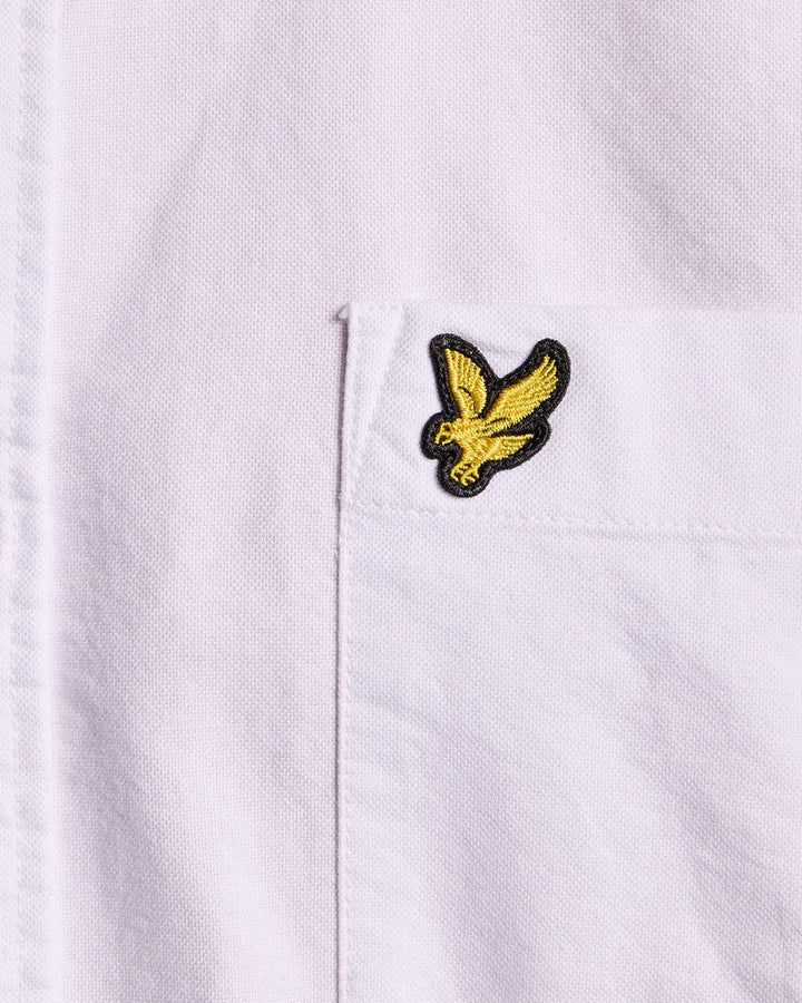 Lyle & Scott Cotton Button Down Oxford Shirt, White