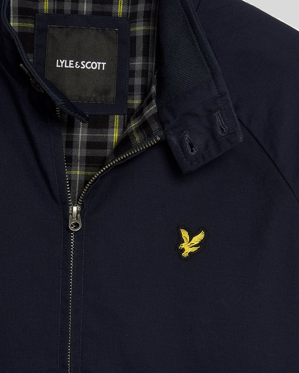 Lyle & Scott Dark Navy Cotton Harrington Jacket