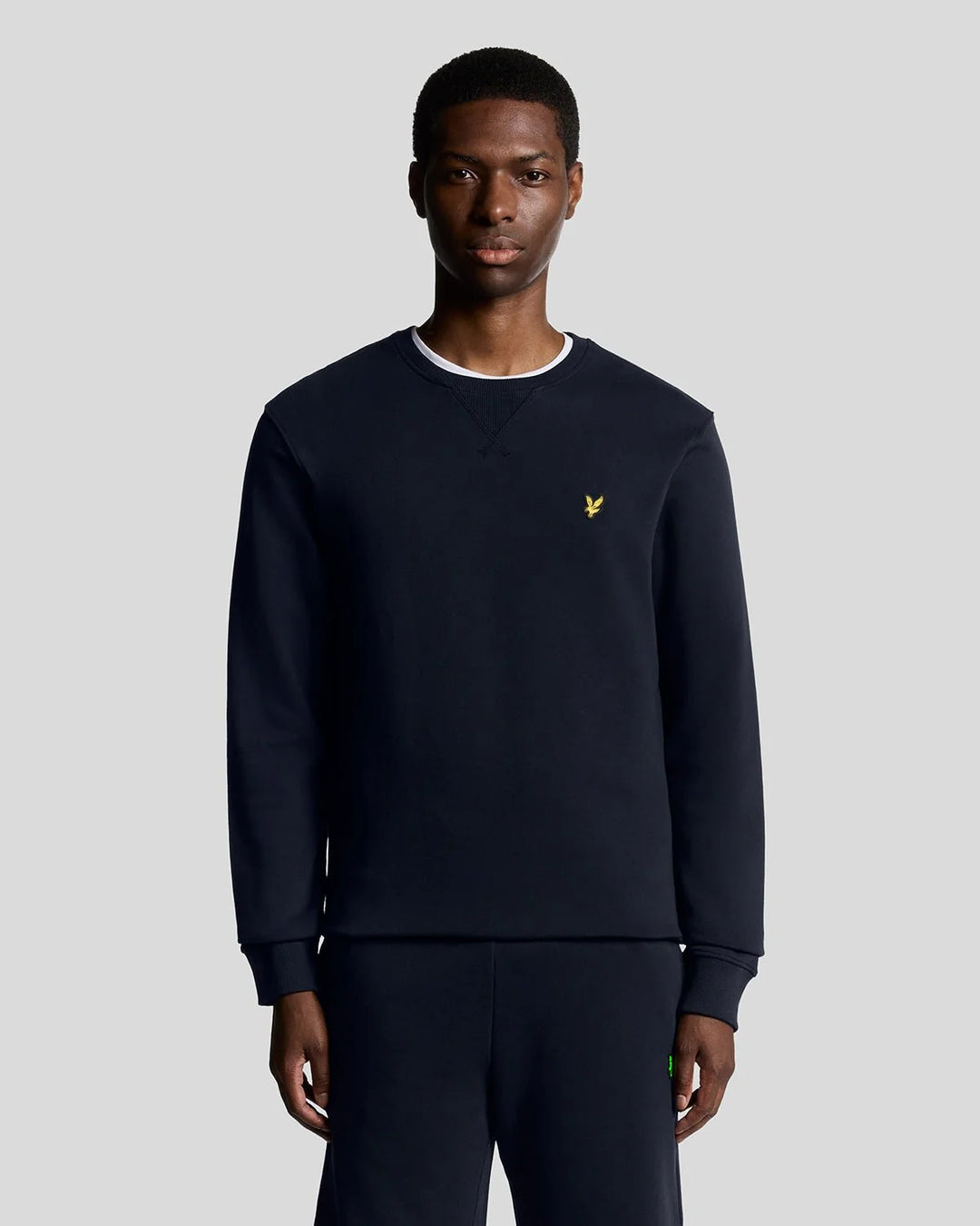 Lyle & Scott Cotton Crew Neck Sweatshirt, Dark Navy