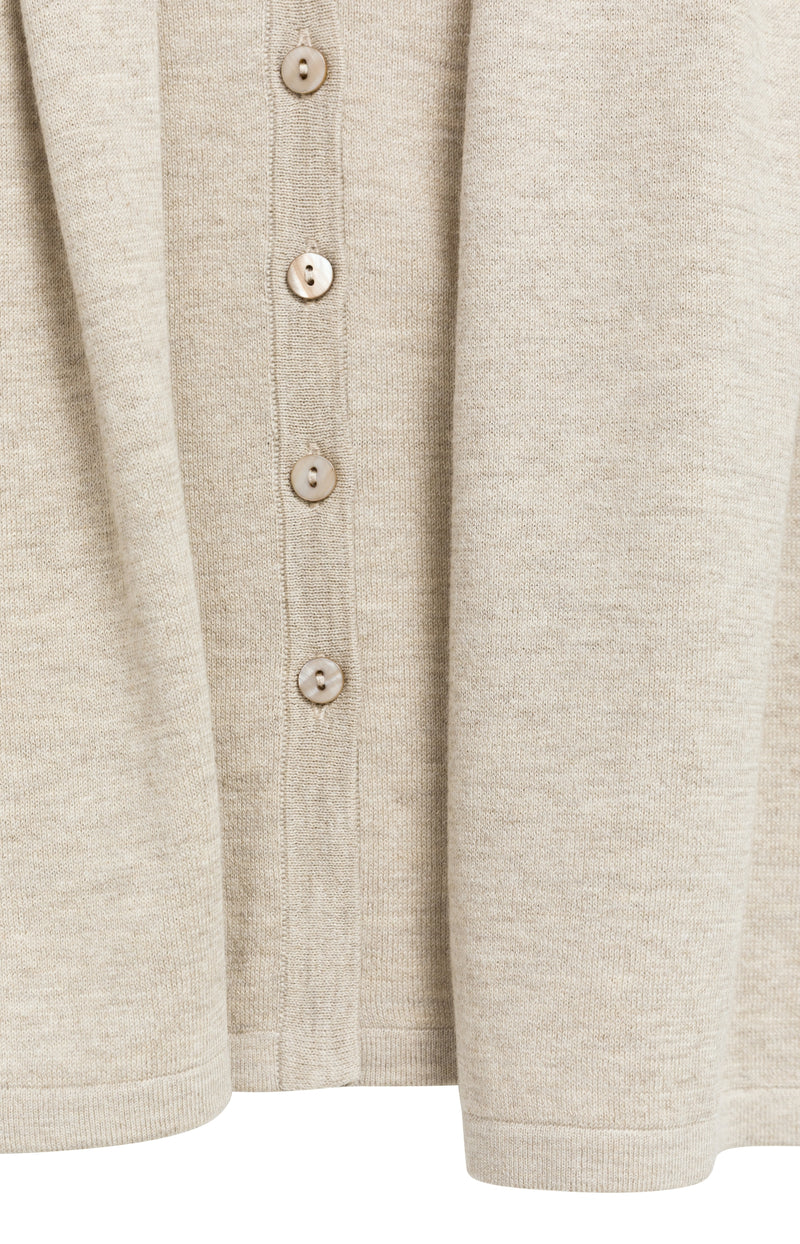 YAYA Sleeveless Cardigan, Double Layer & Buttons, Grey
